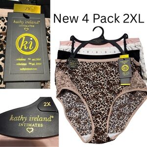 Kathy Ireland 2XL Undies New 4 Pack